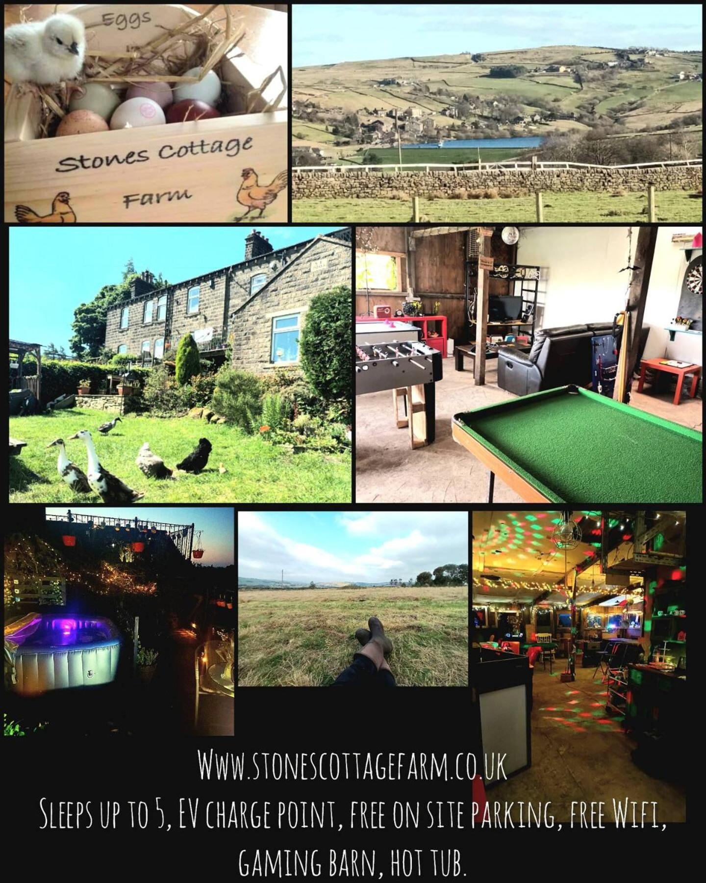 Stones Cottage Farm, Nr Haworth, Family Friendly, Work Friendly, Gaming Barn, Crafting, Free Wifi, Free Parking, Ev Point Oxenhope Exterior foto